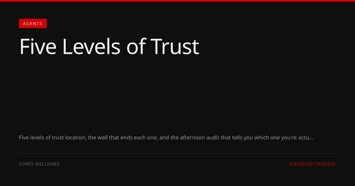 Five Levels of Trust
